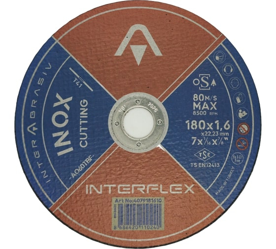   Interflex INOX 180x1,6x22, 41, ., 
