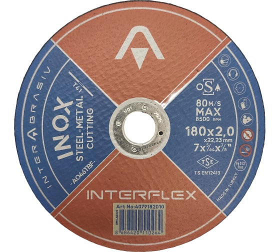   Interflex INOX 180x2x22, 41, ., 