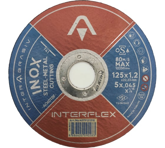   Interflex INOX 125x1,2x22, 41, ., 